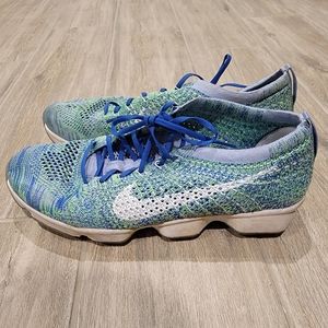 Nike Flyknit Zoom running shoes, women's size 9.